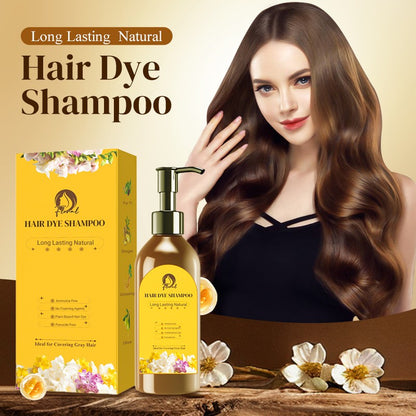 🎅Weihnachts-Vorverkauf-50%OFF🎁Langanhaltende natürliche Haarfarbe Shampoo