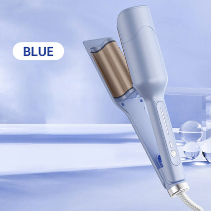 🔥🌸Deep U Egg Curling Wand - 28mm Wasser Wellen + Milliarden von negativen Ionen, 3 Minuten zu entspannen Französisch faul Locken vibe