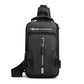 🎒Multifunktionale Brusttasche für Männer - Wasserdichtes Gewebe + magnetischer Schnellzugriff, eine Tasche zum Entriegeln beim Pendeln, Reisen, Sport