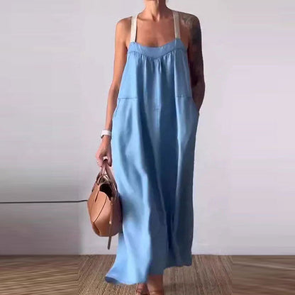 🔥💕Lässiges, trendiges Trägerkleid mit lockerer Passform für Damen