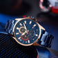 ⌚Herrenuhr mit Quarz-Stahlband