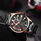 ⌚Herrenuhr mit Quarz-Stahlband
