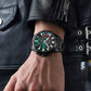 ⌚Herrenuhr mit Quarz-Stahlband