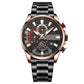 ⌚Herrenuhr mit Quarz-Stahlband