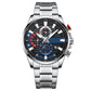 ⌚Herrenuhr mit Quarz-Stahlband