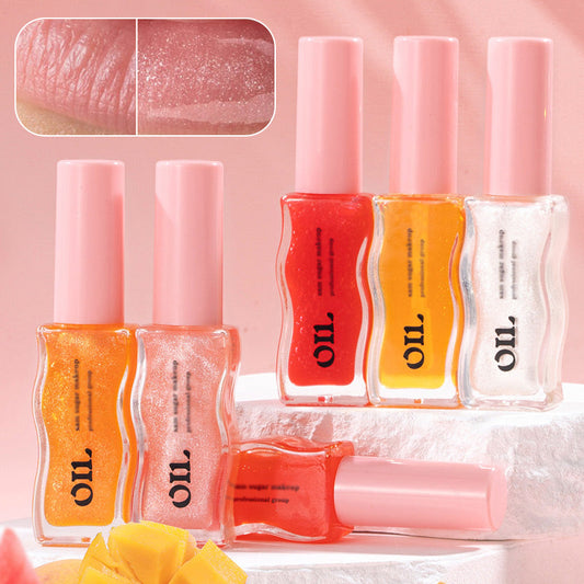 🌸Mit Honig infundiertes, feuchtigkeitsspendendes Lippenöl mit Schimmer