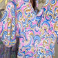 💥2025 Neu V-Ausschnitt Floral Print Damen Kurzarm Jumpsuit