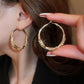 🌸🌸🌸Der Vorverkauf läuft!!! Wer zuerst kauft, bekommt zuerst!！！Circle Earrings with Zirconia